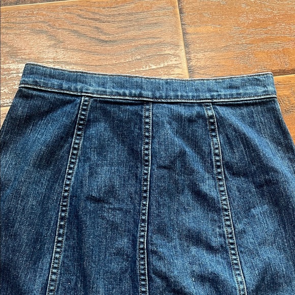 J Crew Denim Button-Front Skirt - Size 27 - Picture 6 of 6